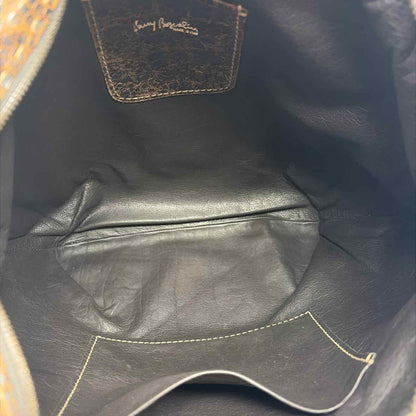 Pre-Owned Made in Italy Brown Leather Handbag