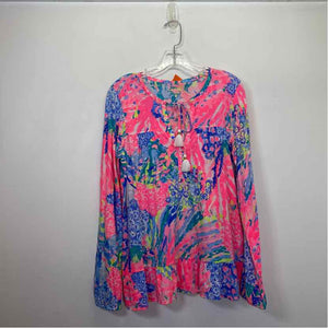 Pre-Owned Size M Lilly Pulitzer Hot Pink Top