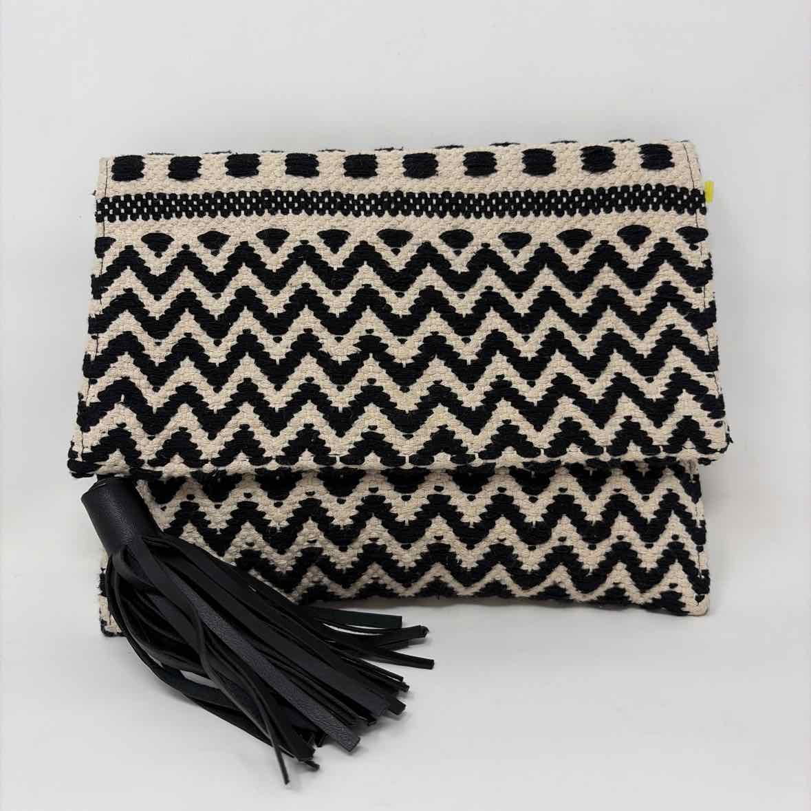 Pre-Owned Rebecca Minkoff Black/White Fabric Handbag