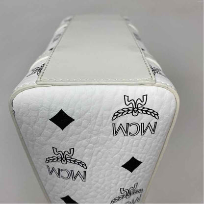 Pre-Owned MCM White Leather Designer Handbag