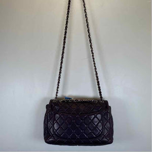 Pre-Owned Chanel Purple Lambskin Designer Handbag