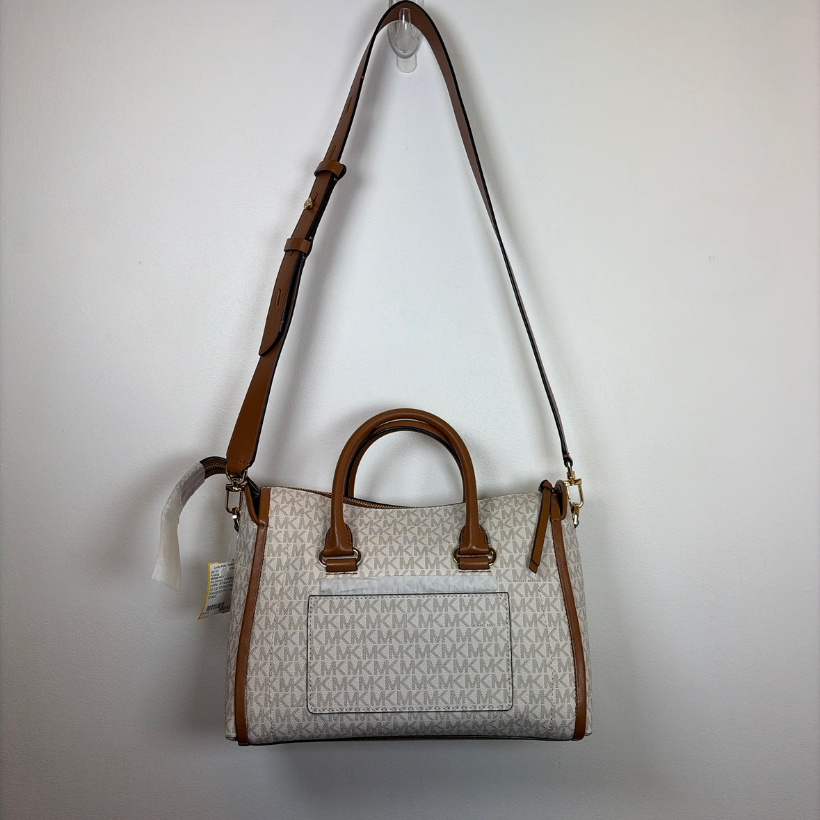 Pre-Owned Michael Kors White Multi Leather Handbag