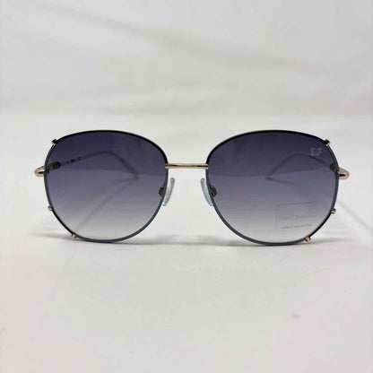 Pre-Owned Diane Von Furstenberg Blue/White Sunglasses