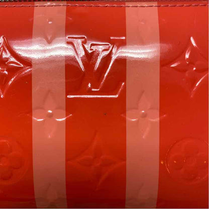 Pre-Owned Louis Vuitton Stripe Multi Patent Designer Wallet