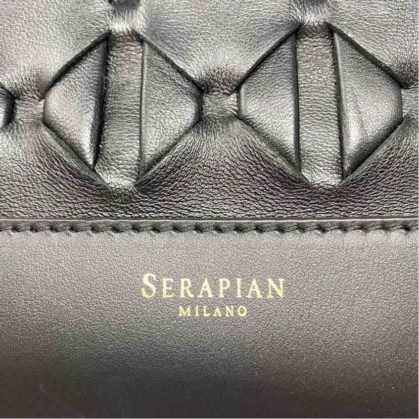 Pre-Owned Serapian Black Leather Handbag