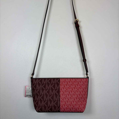 Pre-Owned Michael Kors Red Multi Coated Canvas Handbag