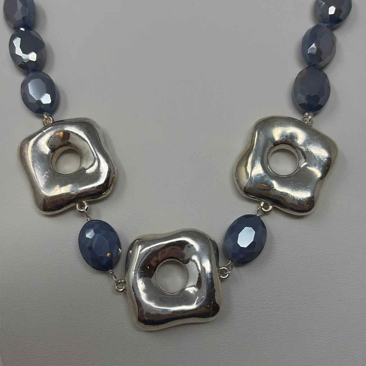 Pre-Owned Simon Sebbag Designs Blue Beaded Necklace