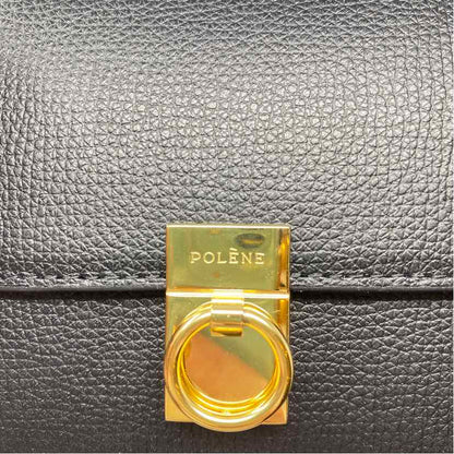 Pre-Owned Polene Black Leather Designer Wallet