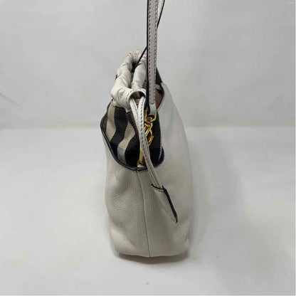 Pre-Owned Burberry White Leather Designer Handbag