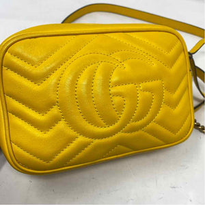 Pre-Owned Gucci Yellow Leather Designer Handbag