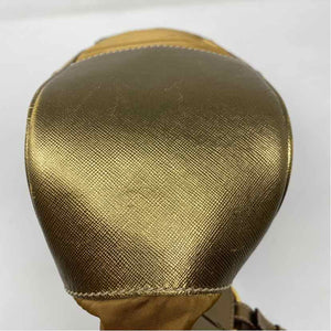 Pre-Owned Prada Gold Fabric Designer Handbag