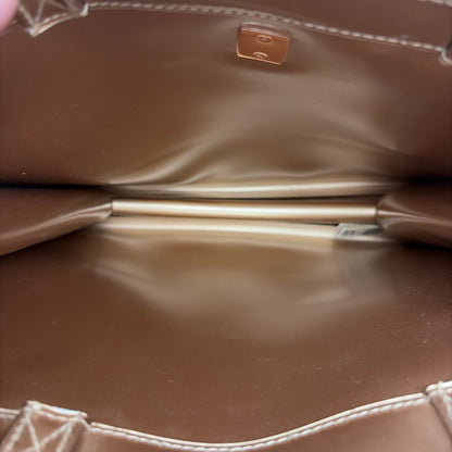 Pre-Owned Ted Baker Rose Gold Patent Handbag