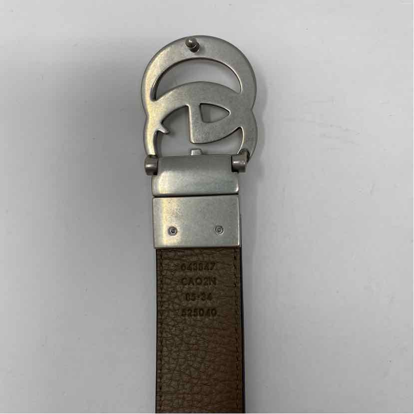 Pre-Owned Gucci Burgundy Leather Designer Belt