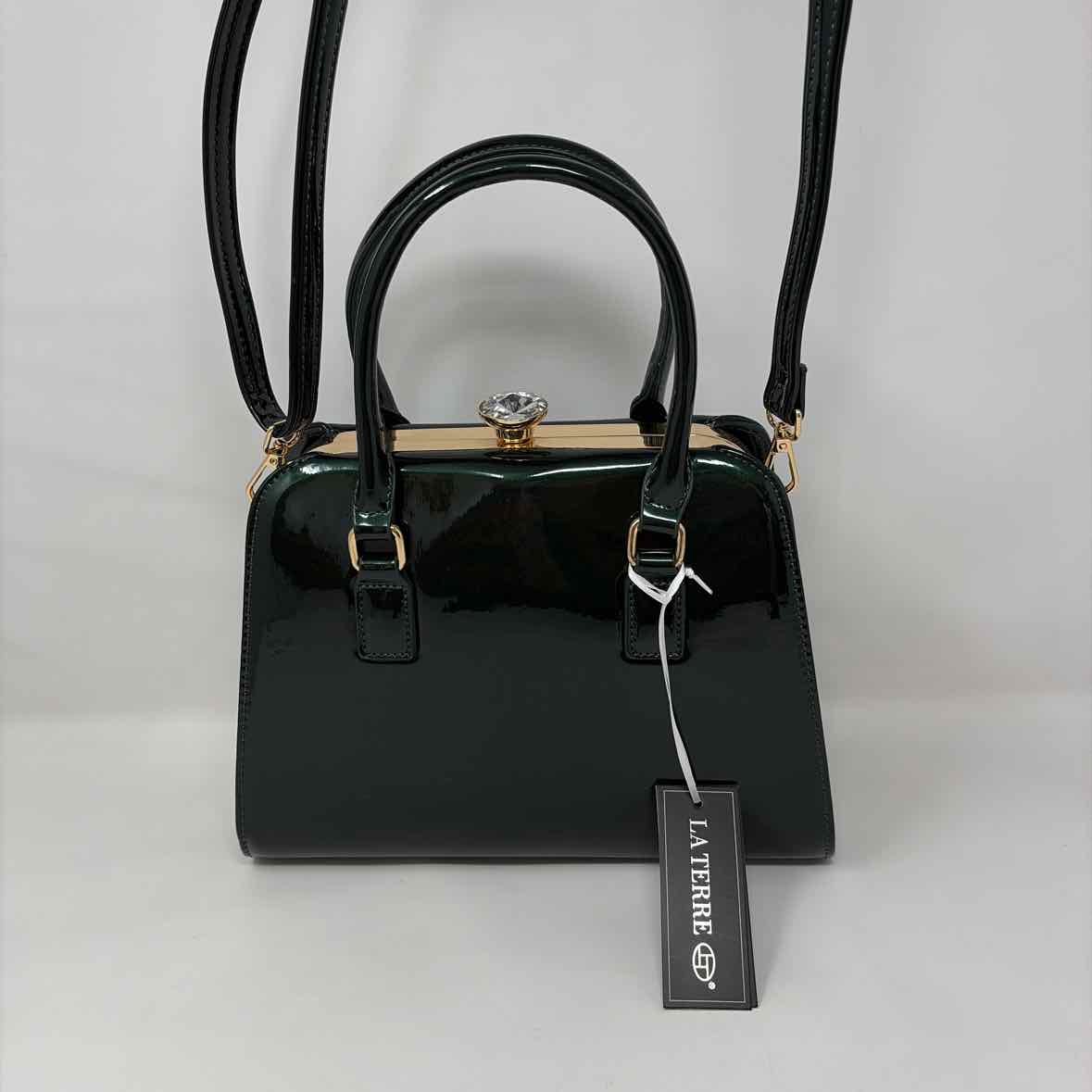 Green Patent Handbag