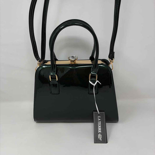 Green Patent Handbag