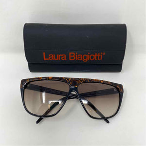 Pre-Owned Laura Biagiotti Tortoise Plastic Sunglasses
