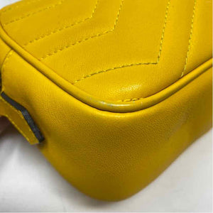 Pre-Owned Gucci Yellow Leather Designer Handbag