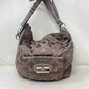 Pre-Owned Coach Grey Fabric Handbag