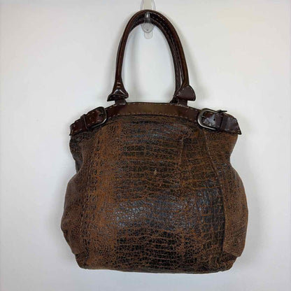 Pre-Owned Made in Italy Brown Leather Handbag