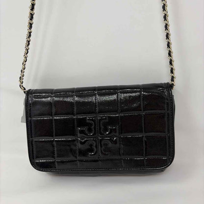 Pre-Owned Tory Burch Black Patent Handbag