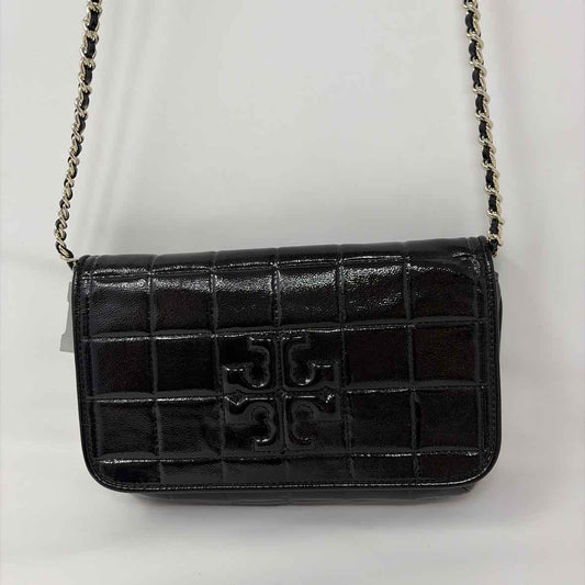 Pre-Owned Tory Burch Black Patent Handbag