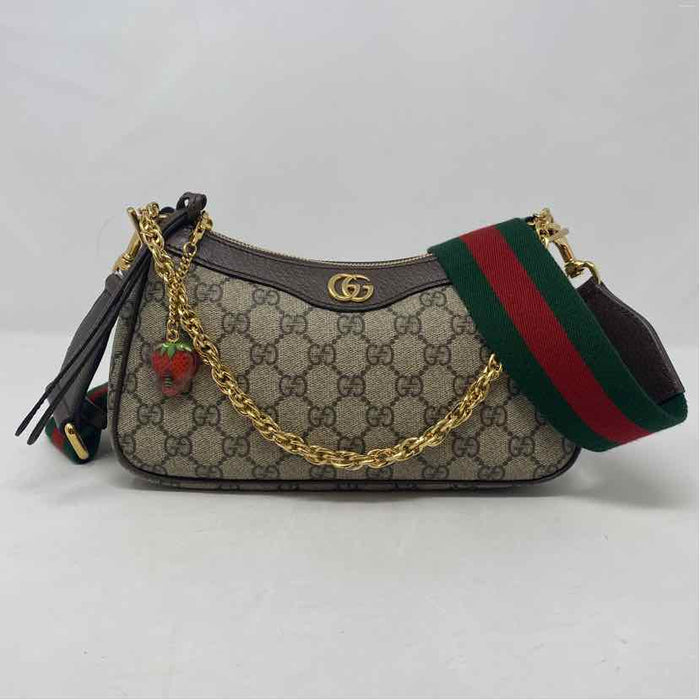 Pre-Owned Gucci Monogram Canvas Designer Handbag