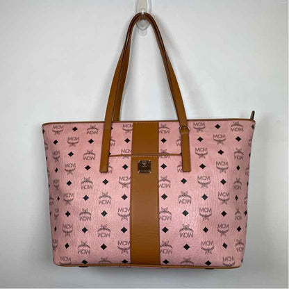 Pre-Owned MCM Pink Leather Designer Handbag
