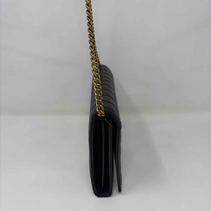 Pre-Owned Saint Laurent Black Leather Designer Handbag
