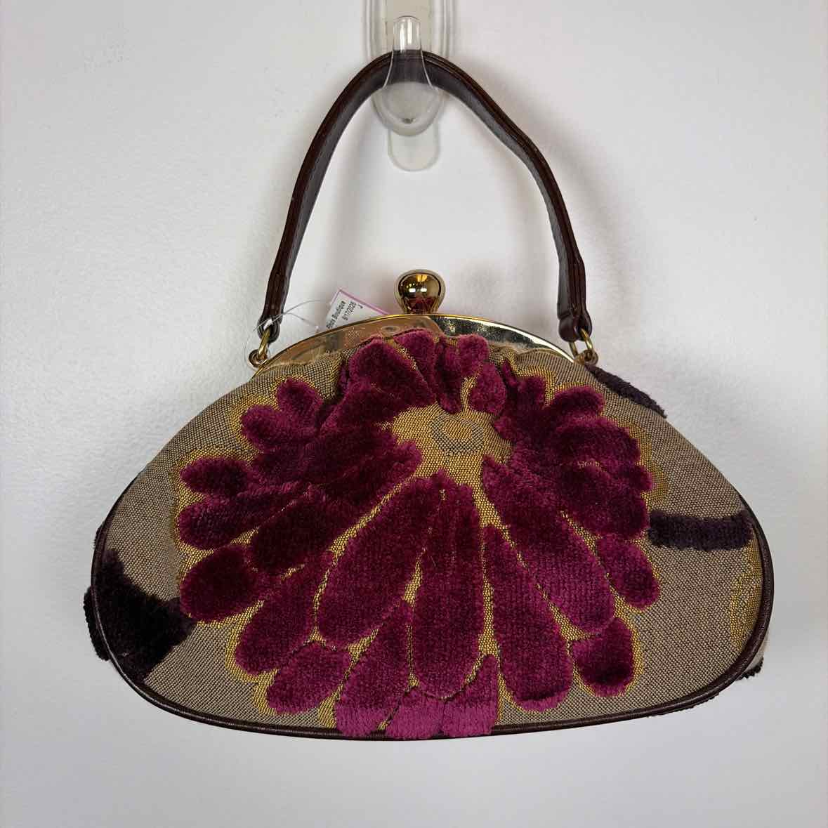 Pre-Owned Glenda Gies Purple Multi Fabric Handbag