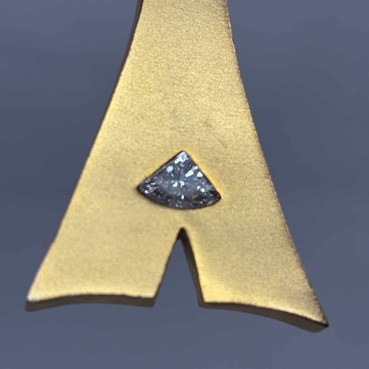 Pre-Owned Lee Wolfe Gold Multi Stones Brooch