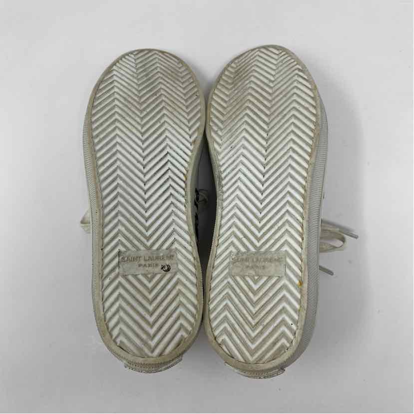 Pre-Owned Saint Laurent Zebra Canvas Shoe Size 6 Designer Shoes