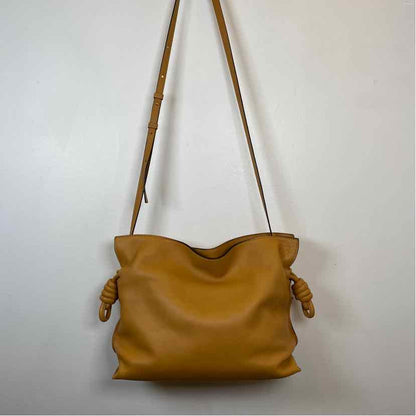 Pre-Owned Loewe Cognac Leather Designer Handbag