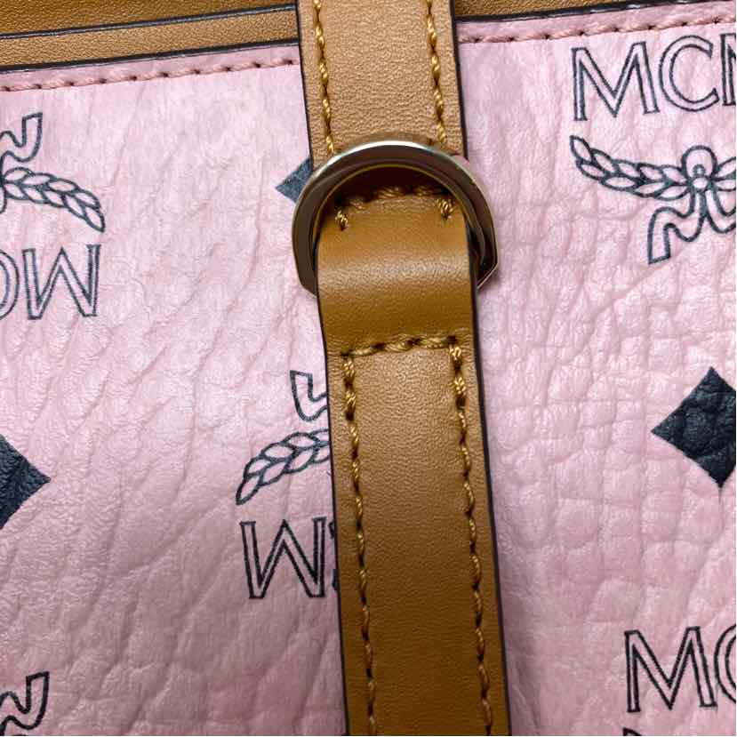 Pre-Owned MCM Pink Leather Designer Handbag