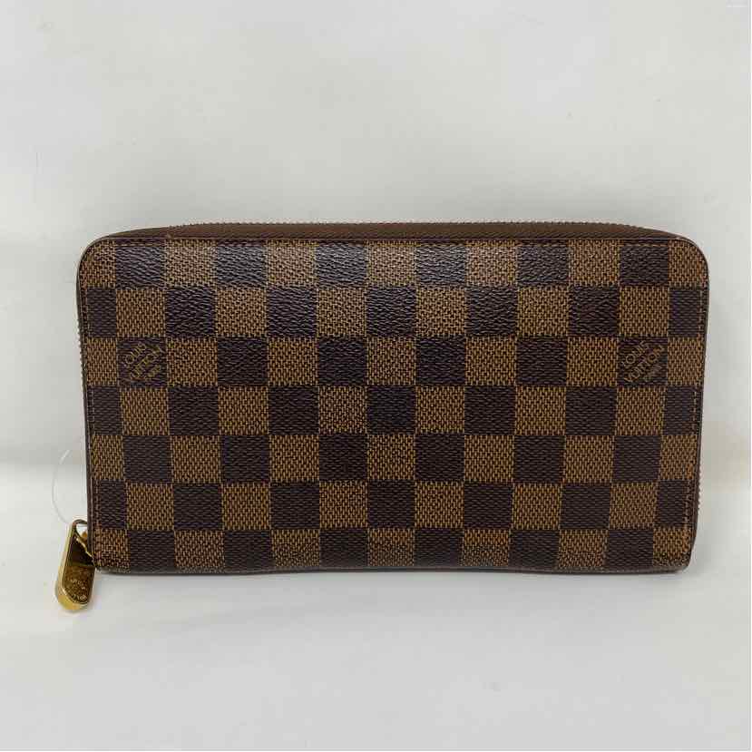 Pre-Owned Louis Vuitton Damier Eben Canvas Designer Wallet