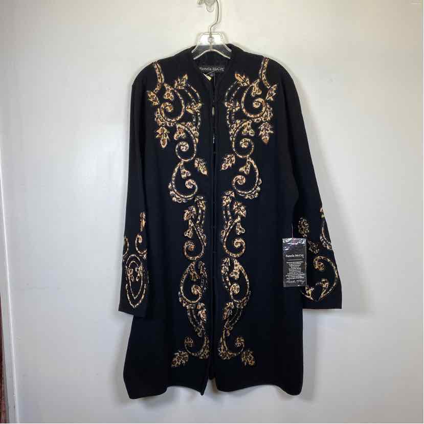 Pre-Owned Size XL Pamela McCoy Black Multi Jacket