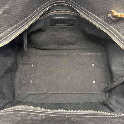 Pre-Owned Burberry Black Multi Leather Designer Handbag