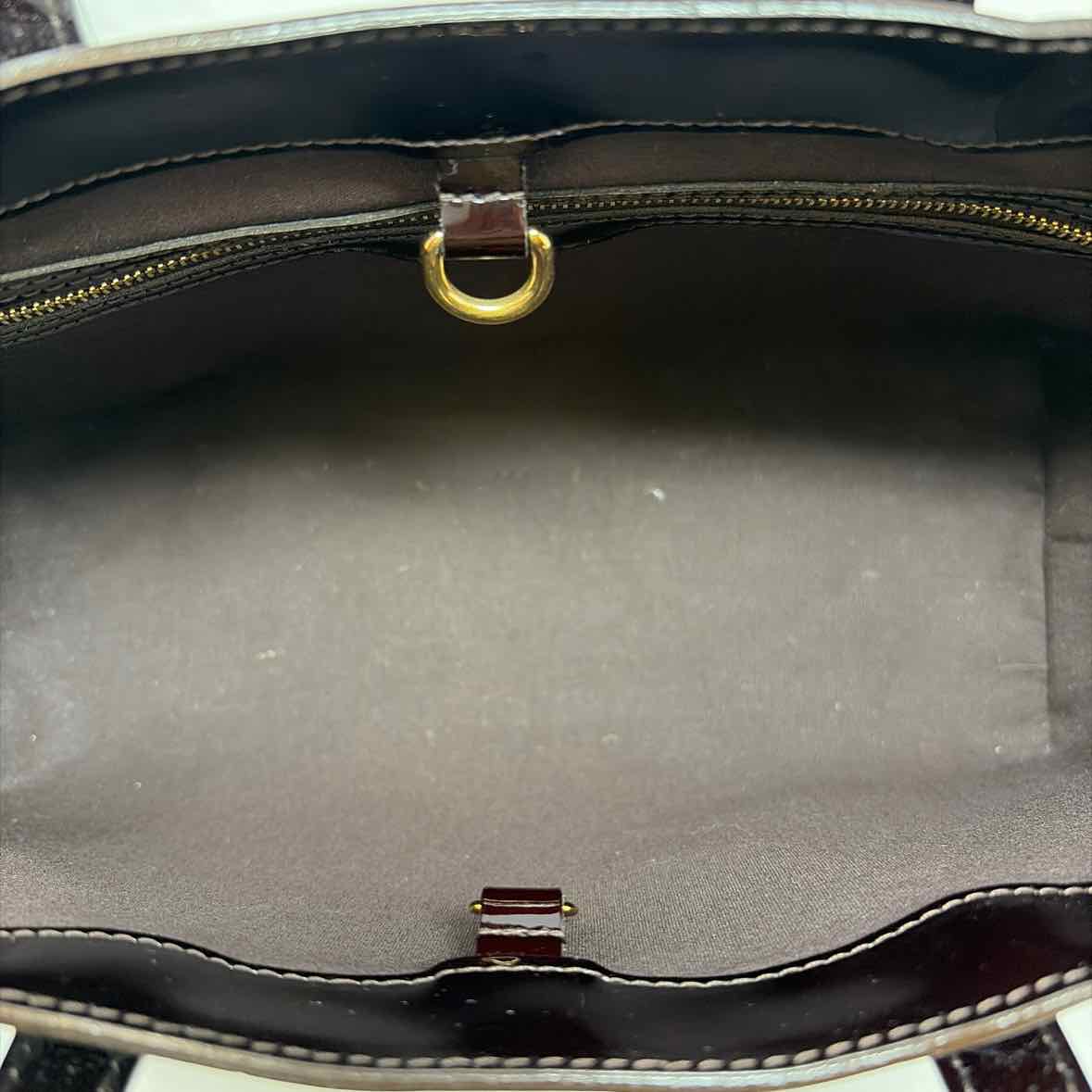 Pre-Owned Louis Vuitton Burgundy Patent Designer Handbag