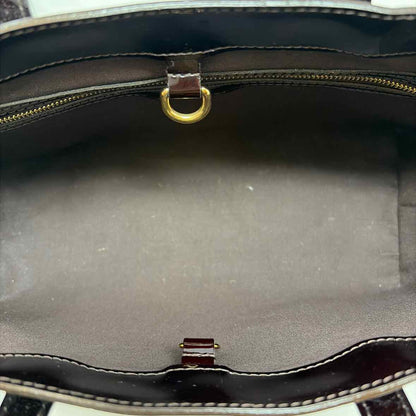 Pre-Owned Louis Vuitton Burgundy Patent Designer Handbag