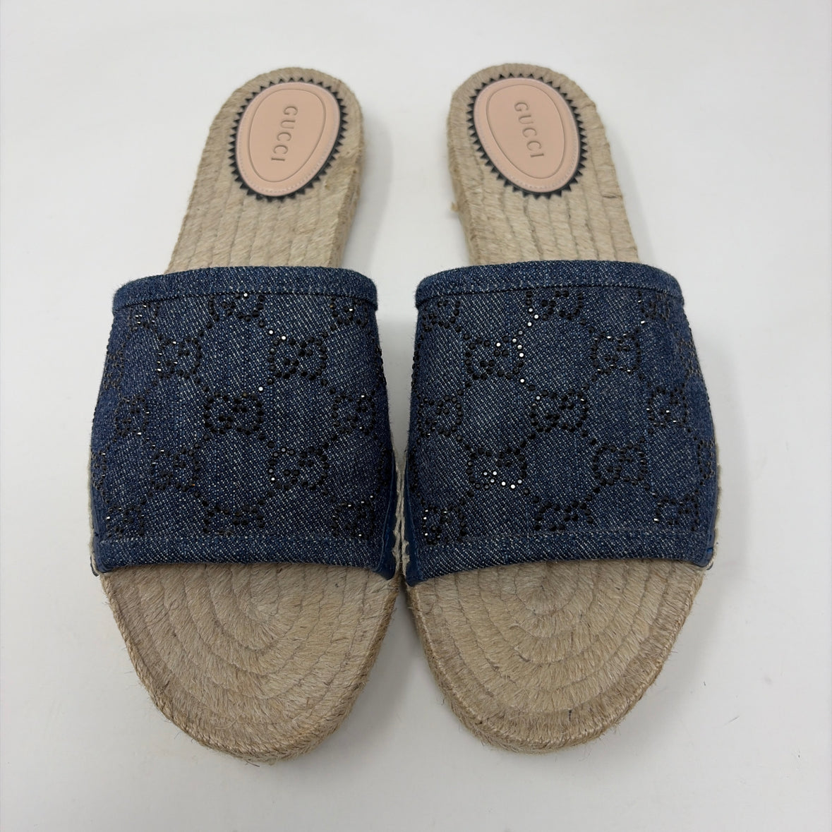 Pre-Owned Gucci Denim Denim Shoe Size 9.5 Designer Shoes