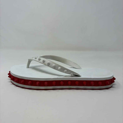 Pre-Owned Christian Louboutin White Shoe Size 10.5 Designer Shoes