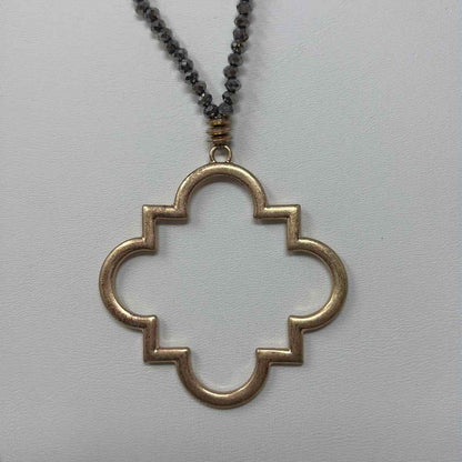 Pre-Owned Boutique Silver/Gold Beaded Necklace