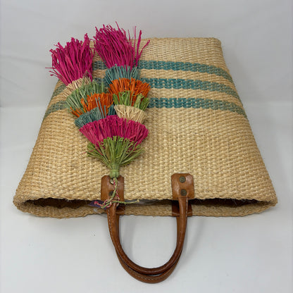 Pre-Owned mar y sol Tan Multi Woven Handbag