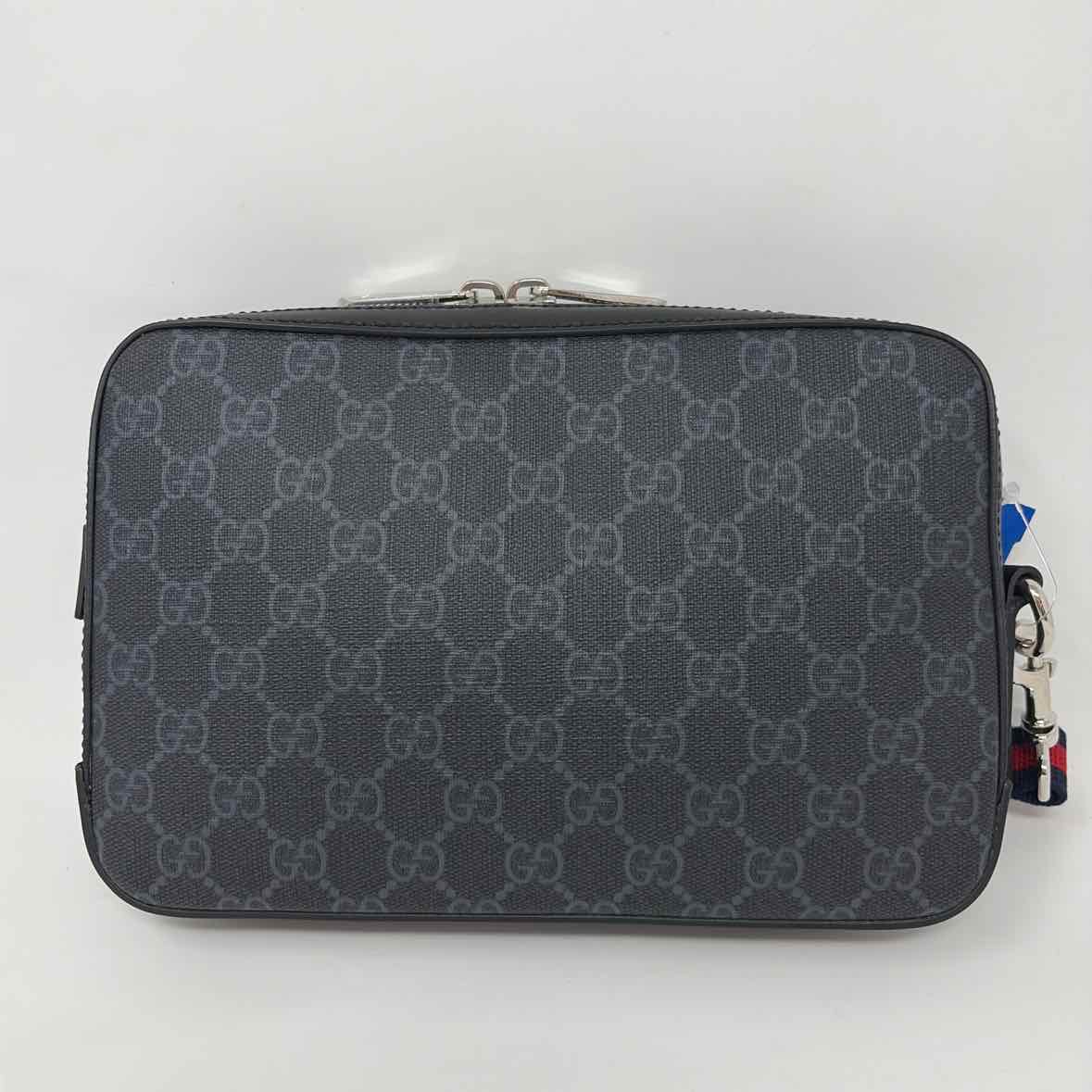 Pre-Owned Gucci Black Canvas Designer Handbag