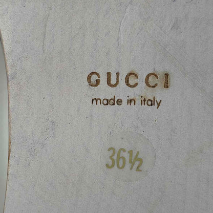 Pre-Owned Gucci Monogram Wood Shoe Size 6 Designer Shoes