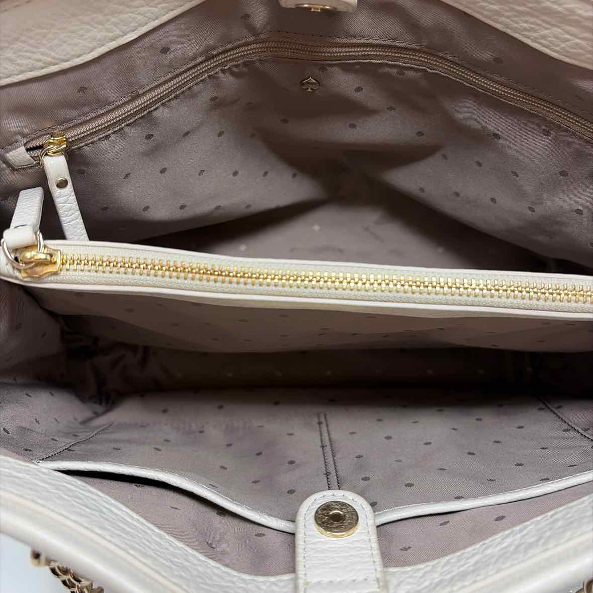 Pre-Owned Kate Spade Cream Leather Handbag