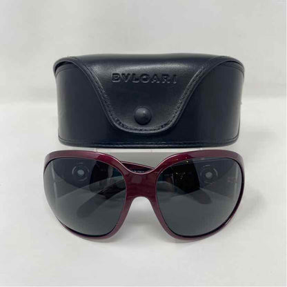 Pre-Owned Bvlgari Burgundy Plastic Designer Sunglasses
