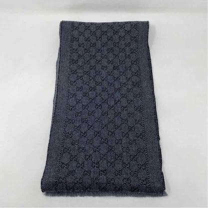 Pre-Owned Gucci Grey Knit Designer Scarf