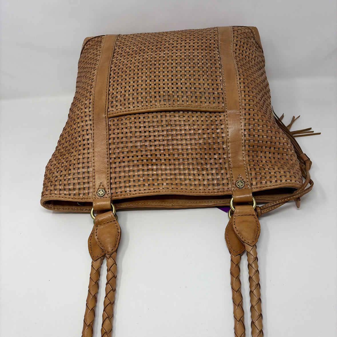 Pre-Owned Patricia Nash Tan Leather Handbag