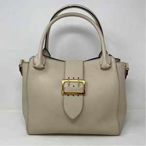 Pre-Owned Burberry White Leather Designer Handbag