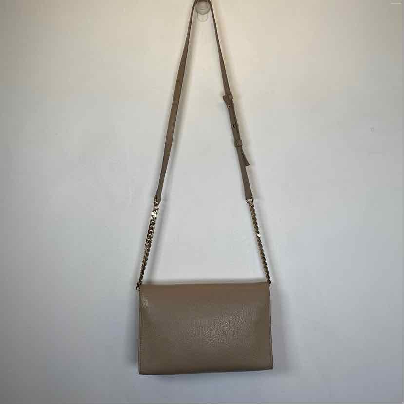 Pre-Owned Versace Collection Taupe Leather Handbag